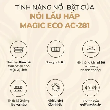 Nồi Hấp Lẩu Magic Eco AC-281 9