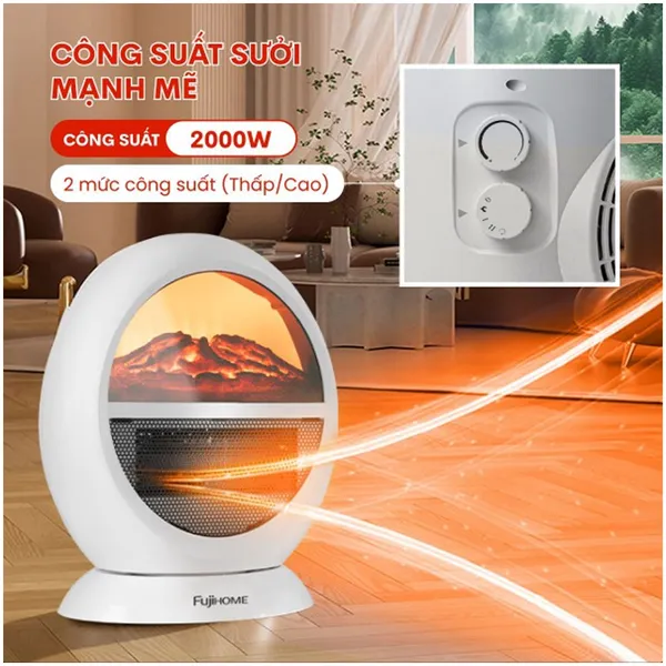 Quạt Sưởi Để Bàn Fujihome FH09