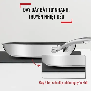 Chảo Chiên Inox Cao Cấp Tefal Duetto Plus 28cm 7