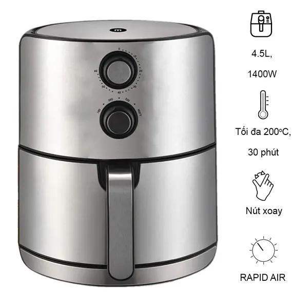 Nồi chiên không dầu Mishio MK-199