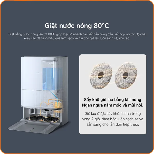 Robot Hút Bụi Lau Nhà Xiaomi Vacuum 5 Pro (BHR07WFEU)
