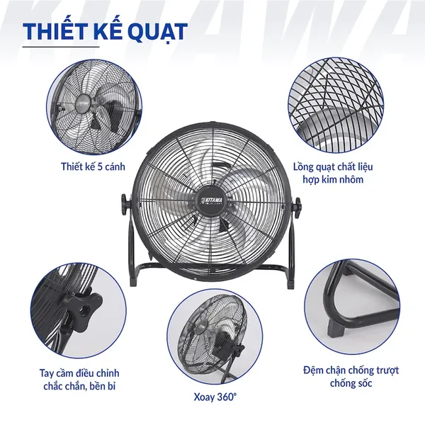 Quạt Chân Quỳ Năng Lượng Mặt Trời Kitawa 30W SF1.30
