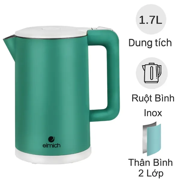 Ấm Đun Nước Siêu Tốc Elmich KEE 1774G 1.7 Lít