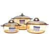 Bộ nồi thủy tinh Luminarc Amberline Granite 1L 2L 3L