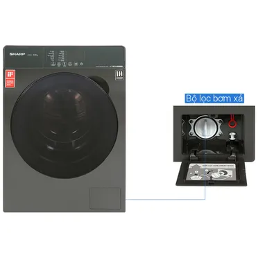 Máy Giặt Sharp Inverter 12.5 Kg ES-FK1252SV-G 5