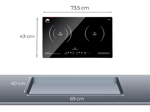 Bếp từ đôi IRUKA I-20 3500W 2