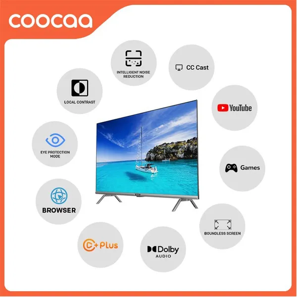 Smart Tivi 55 Inch COOCAA 55S6G Pro-Silver