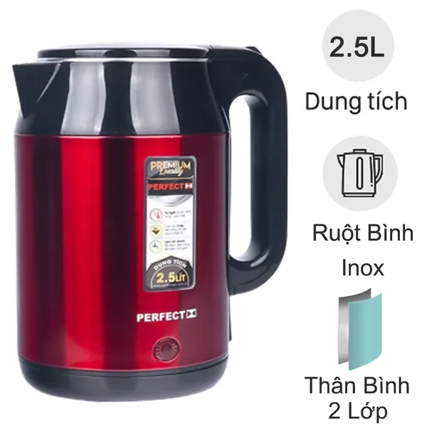 Ấm Đun Nước Siêu Tốc Perfect PF-B52 2.5 Lít