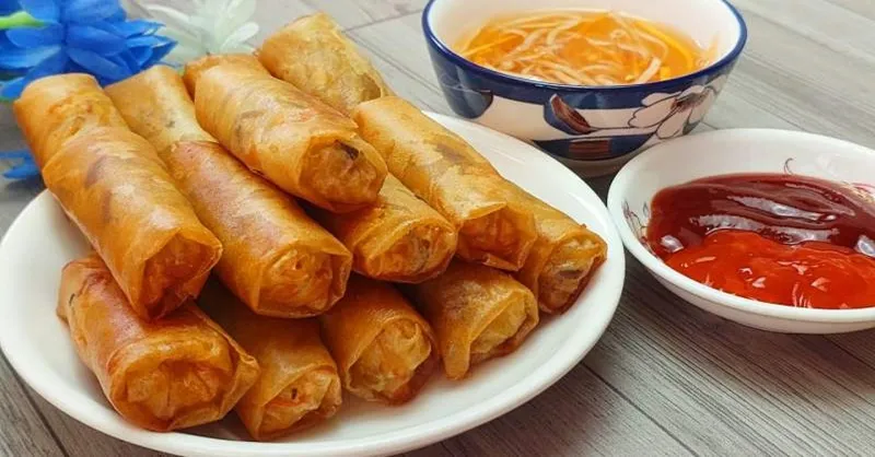 Cách làm chả giò khoai lang chay giòn rụm, béo bùi ngất ngây