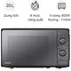 Lò Vi Sóng Kết Hợp Nướng Toshiba MM2-MG20PE(BM)VN 20 Lít - Xuất Xứ Thái Lan