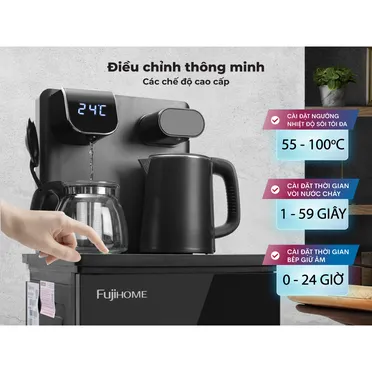 Cây Nước Làm Nóng Bình Âm Kết Hợp Bàn Pha Trà Cafe Fujihome TB110E-H 2