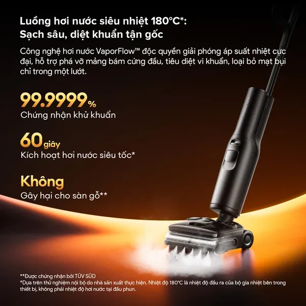 Máy Hút Bụi Lau Sàn Roborock F25 Steam