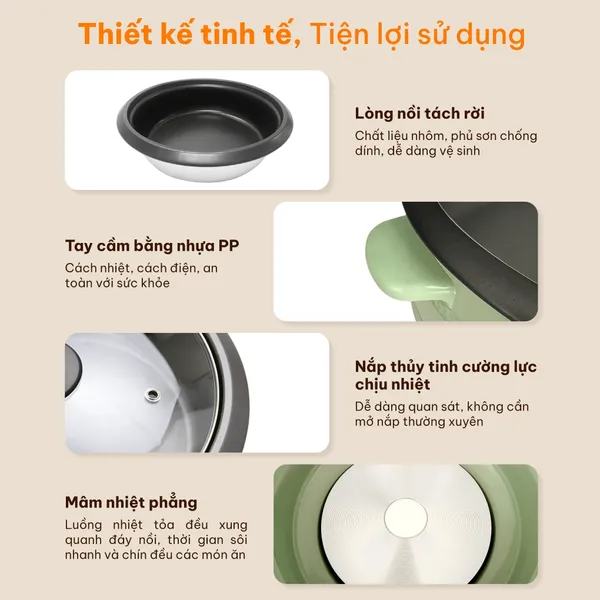 Nồi Lẩu Điện Comet CM7739 3.5 Lít