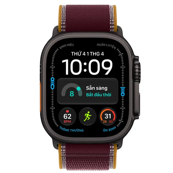 Apple Watch Ultra 4 GPS + Cellular 49mm Viền Titanium Dây Trail