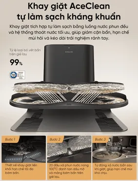 Robot Hút Bụi Lau Nhà Dreame L50s Pro Ultra Màu Đen 20