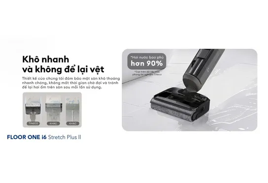 Máy Lau Sàn Hút Bụi Tineco Floor One i6 Stretch Plus II 14