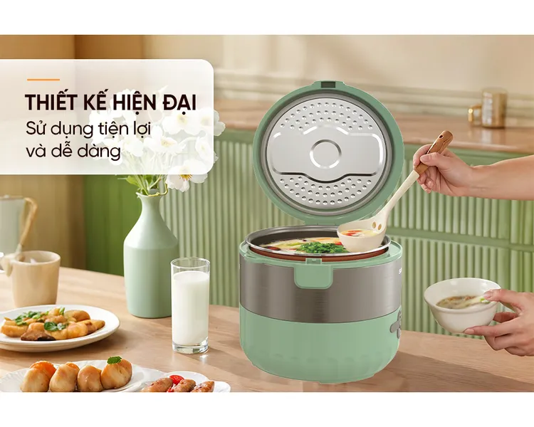 Nồi Cơm Điện Sunhouse SHD8221 1.2 Lít
