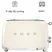 Máy Nướng Bánh Mì SMEG TSF01CREU - Kem