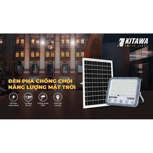 Đèn Năng Lượng Mặt Trời 100W Kitawa DPN.02.100