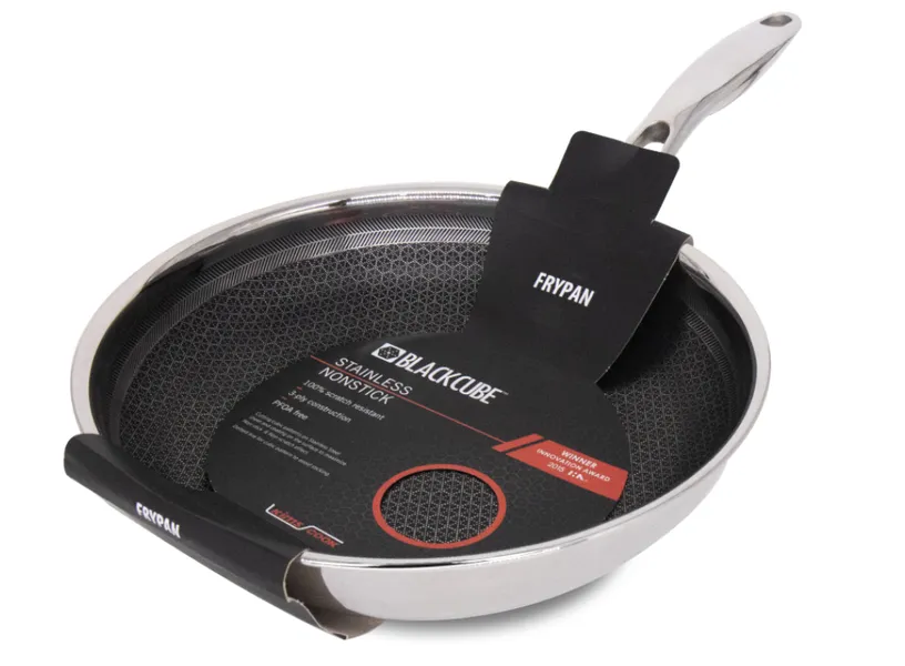 Chảo Kims Cook 3 Lớp Đáy Từ Chống Dính Blackcube 20cm
