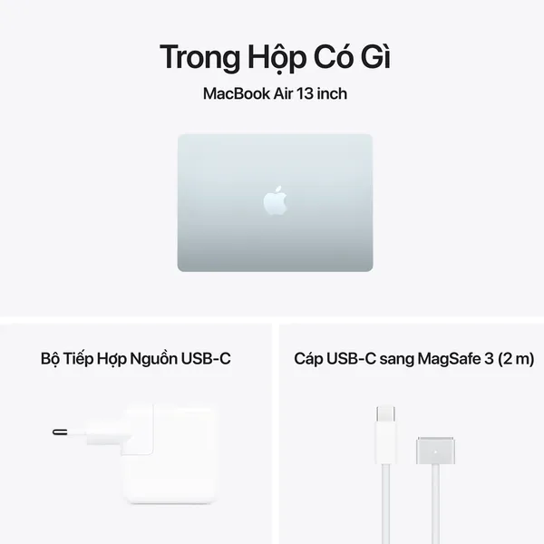 Laptop MacBook Air 13 inch M5 (16GB+512GB) Xanh Da Trời