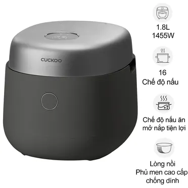 Nồi Cơm Điện Tử Áp Suất Cao Tần Cuckoo CRP-NHTR1010FB 1.8 Lít - Xuất Xứ Hàn Quốc