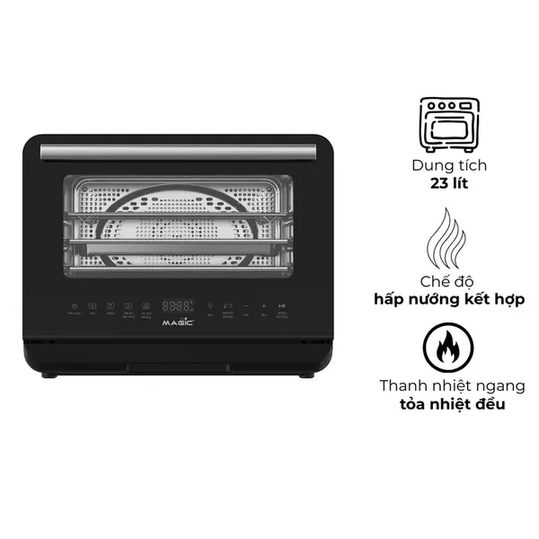 Nồi Chiên Không Dầu Kết Hợp Hấp Cao Cấp Magic Eco S-23