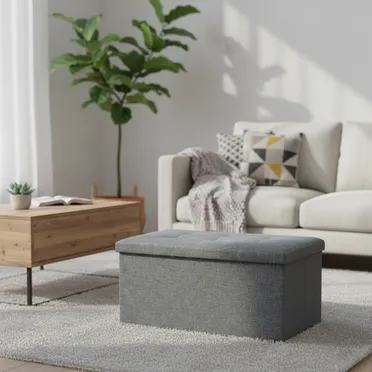 Ghế Hộp Vải ECOSS1 Xám