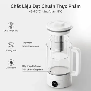Ấm Điện Pha Trà Dưỡng Sinh Simplus YSHU001WH02 6