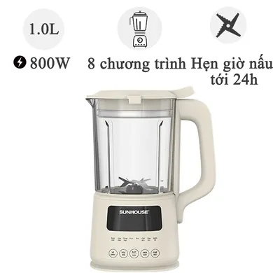 Máy Làm Sữa Hạt Đa Năng Sunhouse SHD5261 1.0 Lít