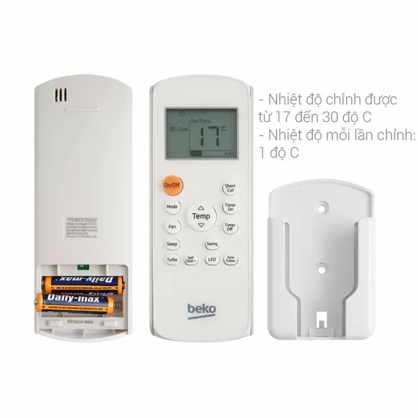 Máy lạnh Beko Inverter 1 HP RSVC09VS