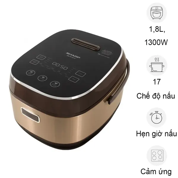 Nồi Cơm Điện Tử Cao Tần Sharp KS-IH191V-GL 1.8 Lít