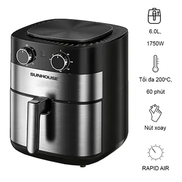 Nồi chiên không dầu Sunhouse MAMA SHD4026 6 lít