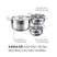 Bộ 3 Nồi Inox 304 Đáy Từ 5 Lớp Daelux DXSP-GS3 3
