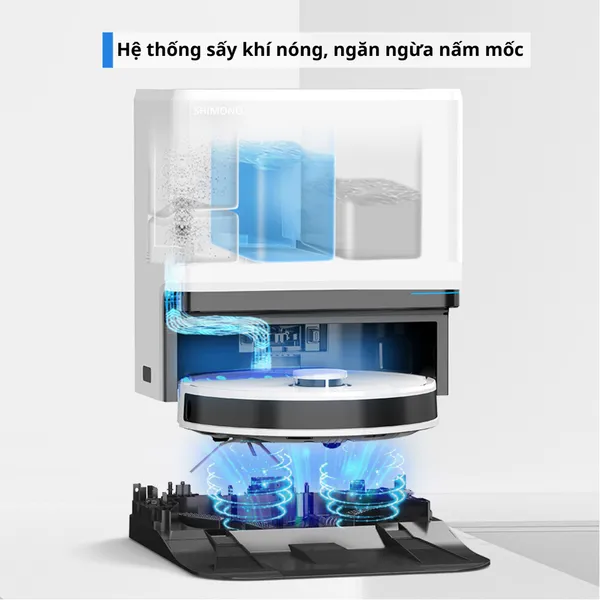 Robot Hút Bụi Lau Nhà 8 Trong 1 Shimono LS68W Max