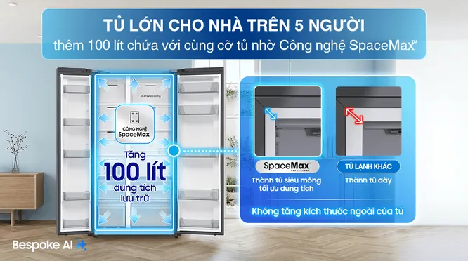 Tủ Lạnh Samsung Inverter 655 Lít RS70F65Q3TSV