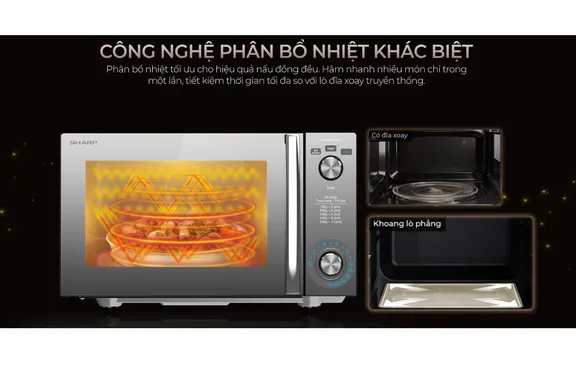 Lò Vi Sóng Sharp R-2046FB-BK 20 Lít 8