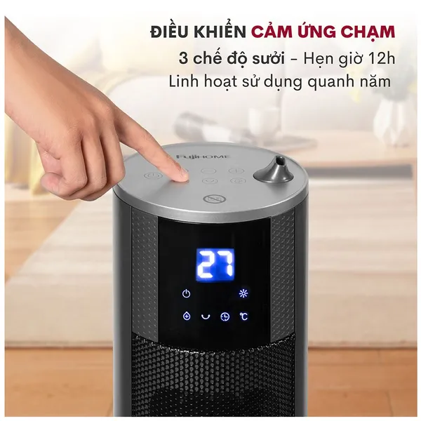 Quạt Sưởi Gốm Tích Hợp Tạo Ẩm Fujihome FH6000