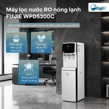 Máy Lọc Nước RO Tích Hợp Làm Nóng Lạnh Cao Cấp FujiE WPD5300C 10