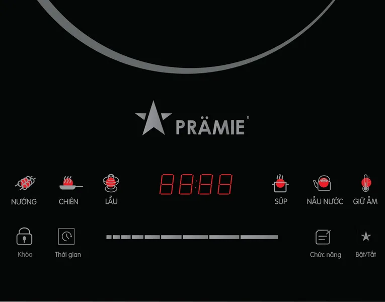 Bếp Điện Từ Đơn Pramie PRMY-1121 - Xuất Xứ Malaysia (Tặng Kèm Nồi)