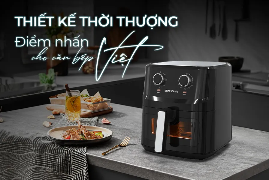 Nồi Chiên Không Dầu Sunhouse SHD4030 6.5 Lít