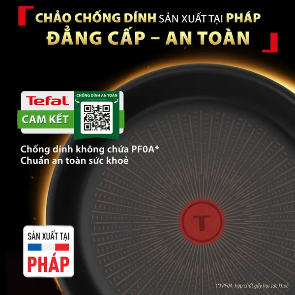 Chảo Chiên Cao Cấp Tefal Excellence Fusion G3380202 20cm