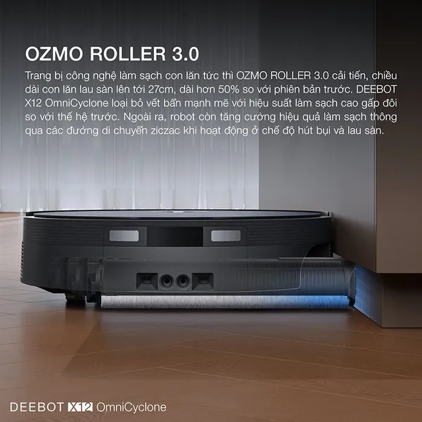 Robot Hút Bụi Thông Minh Ecovacs X12 Omnicyclone