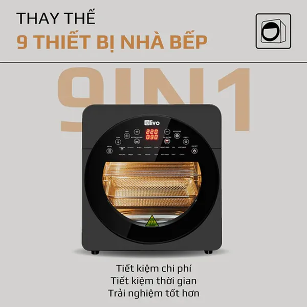 Nồi Chiên Không Dầu Olivo AF15