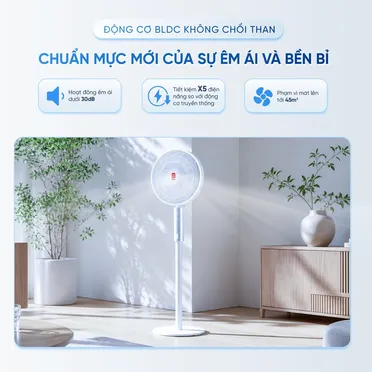 Quạt Đứng Điều Khiển Bằng Giọng Nói Masuto MSAirPro 6