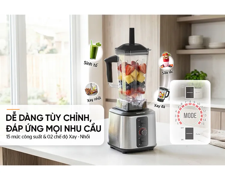 Máy Xay Sinh Tố Công Nghiệp Sunhouse SHD5380