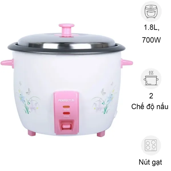 Nồi Cơm Nắp Rời Perfect PF-CR18 1.8 Lít