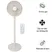Quạt Tuần Hoàn Có Remote Sharp PJ-CD114V-C 36W