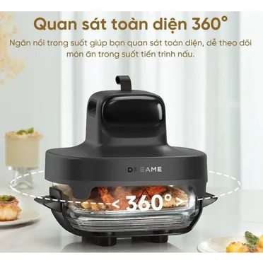 Nồi Chiên Không Dầu 2 Lòng Nồi Dreame Tasti PT60 11
