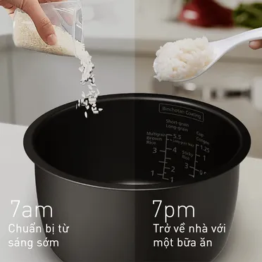 Nồi Cơm Cao Tần Panasonic SR-HFL103WRA 1 Lít 15